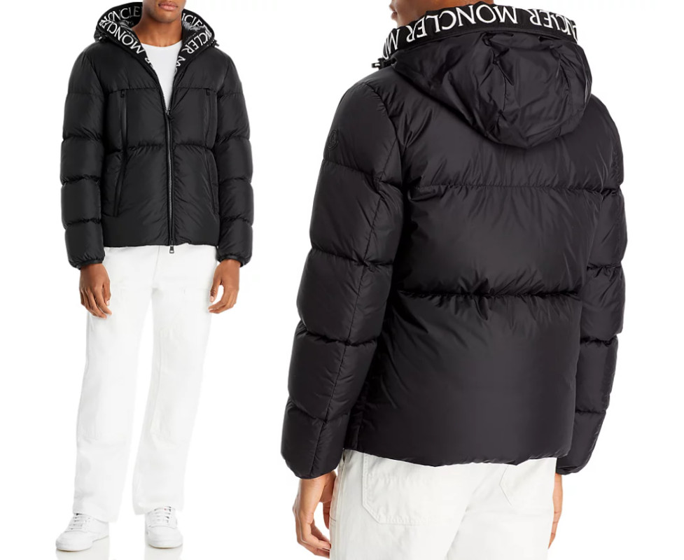 Moncler Montcla Down Puffer Jacket w/Hood & Authenticity Tag Black US L(6) $2150