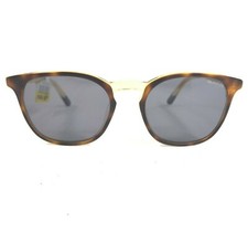 GANT Sunglasses GA7102 55N Brown Yellow Tortoise Square with Black Lenses 140
