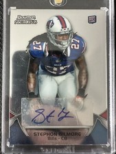 2012 Bowman Sterling #108 Stephon Gilmore Auto Rookie RC Buffalo Bills