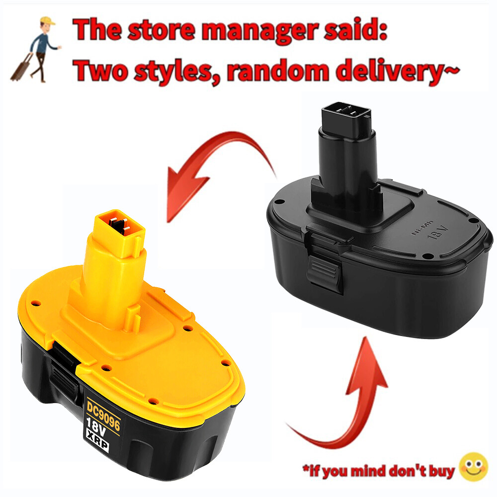 PACK 18V For Dewalt 18 VOLT DC9096 DC9098 Ni-MH Battery