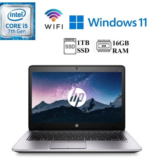 Laptop HP Windows 11 CORE i5 GEN 6-8 TH 32GB RAM 1TB SSD WEBCAM WIFI DELL