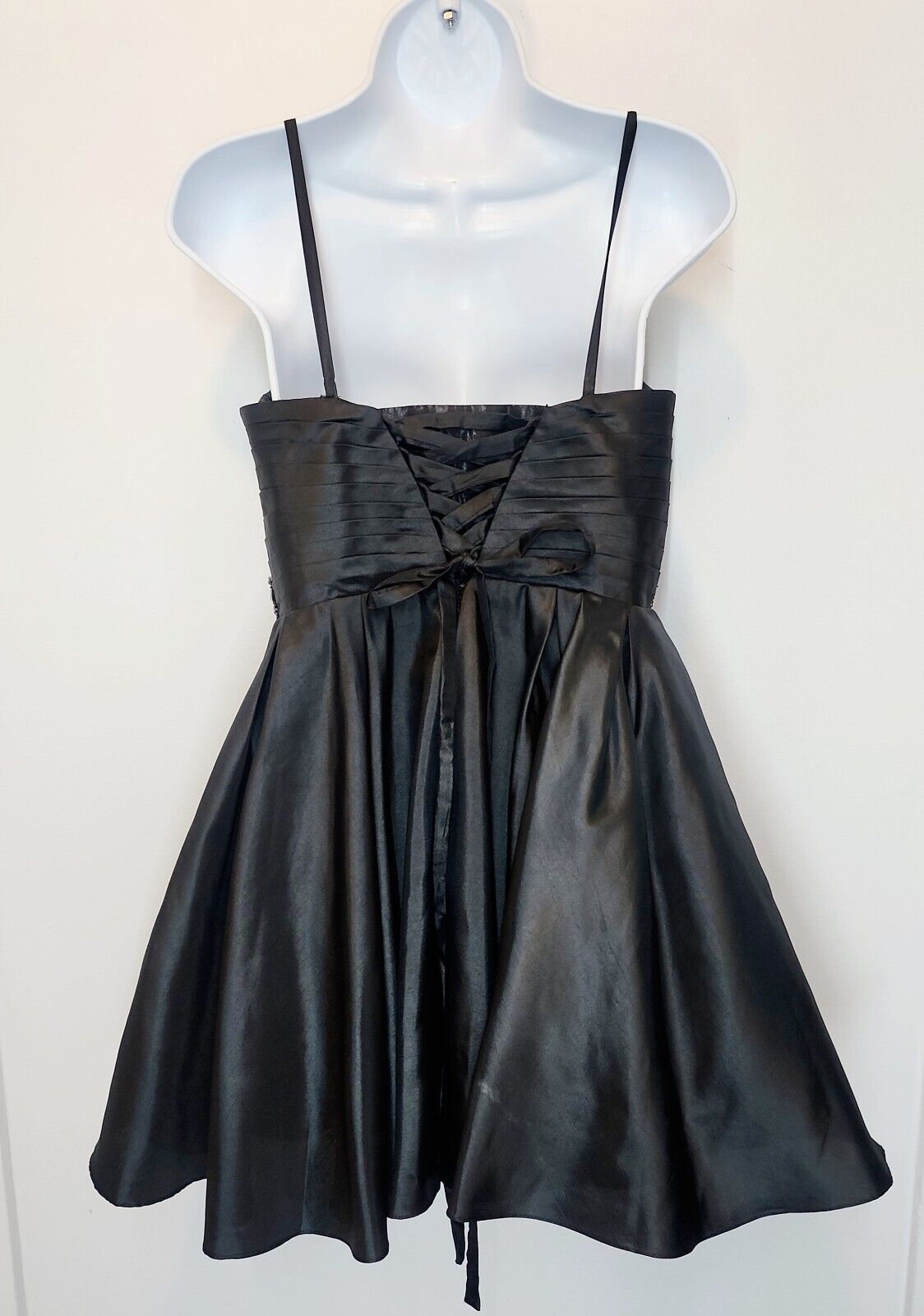 ALYCE Paris Layered Lace Back Dress Black Short P… - image 3