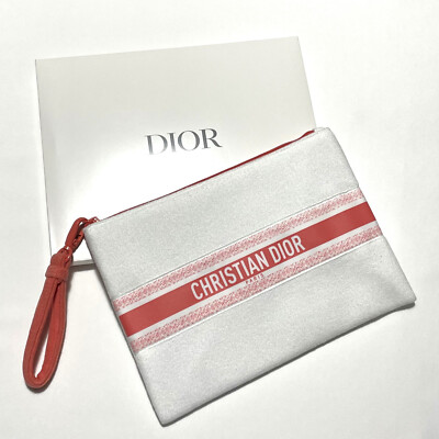Dior Beauty Terry Cloth Dioriviera Ltd Ed Beach Pouch Make Up Clutch Travel  Bag UK
