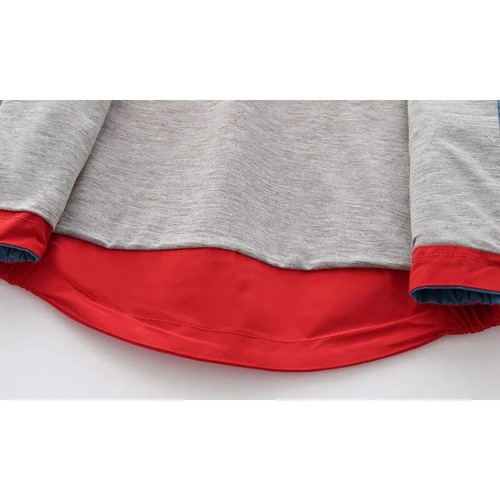 Jackets for Boys Hooded Patchwork Kids Boy Windbreaker Autumn Coats 2-6 Years - Picture 6 of 26