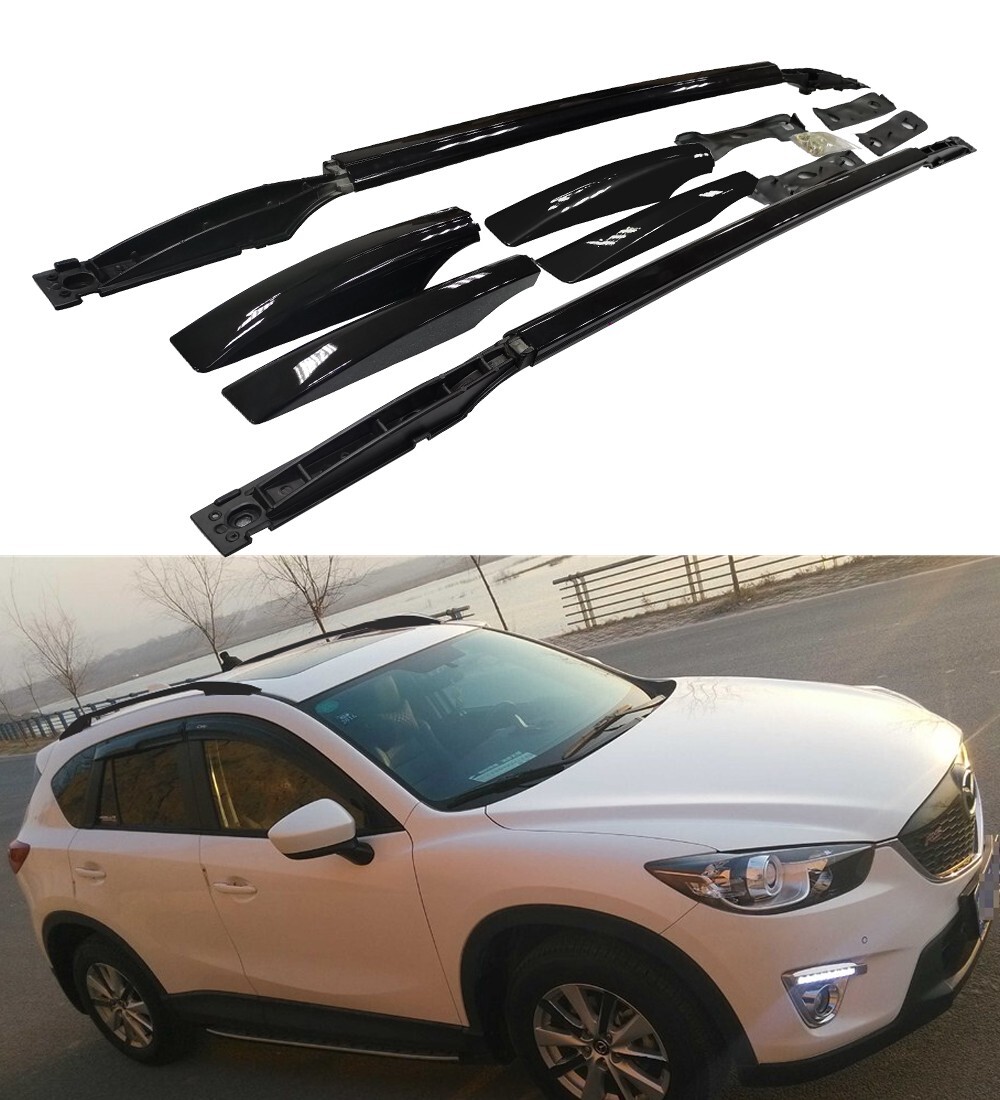 2Pcs Fits for Mazda CX-5 CX5 2012-2016 Side Roof Rails Roof Rack
