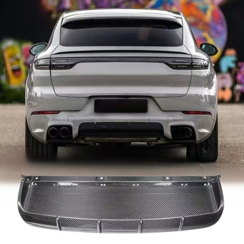Dry Carbon Rear Bumper Diffuser Lip For Porsche Cayenne SD style 9Y0.1 9Y0.2 - Bild 2 von 5