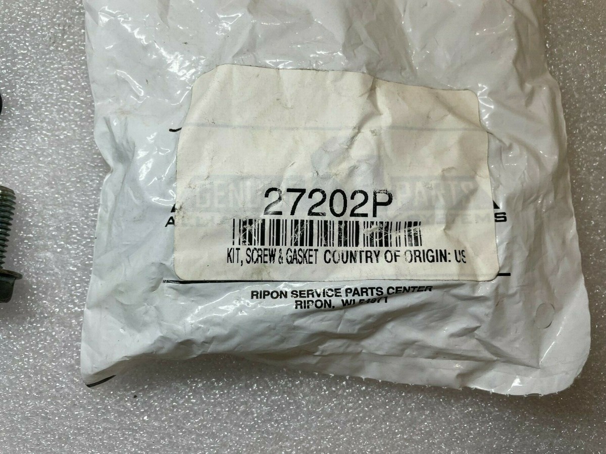 NEW Washer Screw and Gasket Kit for Alliance P/N: 27202 27202P [IH 