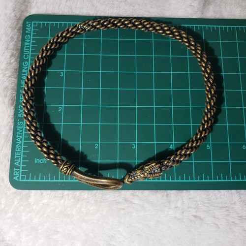 Dragon Celtic Braided Arm Ring Bronze Viking Norse Jewelry - Picture 7 of 10