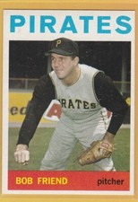 1964 TOPPS BASEBALL BOB FRIEND #20 PIRATES EXMT/NM *73410