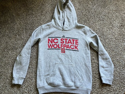 NC STATE Wolfpack Jugend Adidas Hoodie - Größe Medium (10/12)