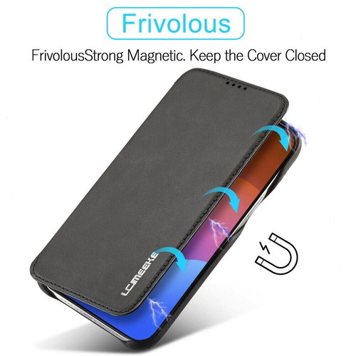 For iPhone 16 15 14 13 12 11 Pro Max XS XR Leather Wallet Case Flip Stand Cover - Photo 16 sur 73