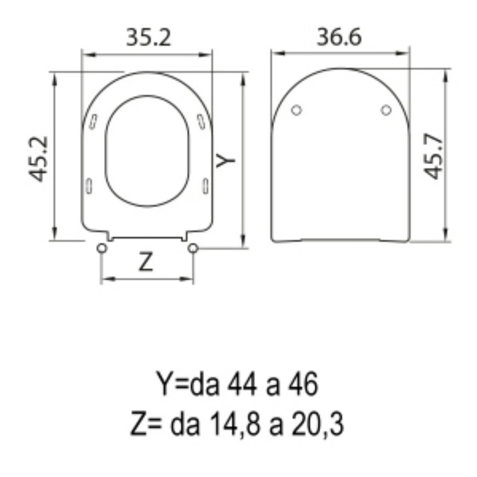 SEDILE WC APP FLAMINIA COPRIWATER TERMOINDURENTE DUROPLAST SOFT BIANCO - Immagine 3 di 3