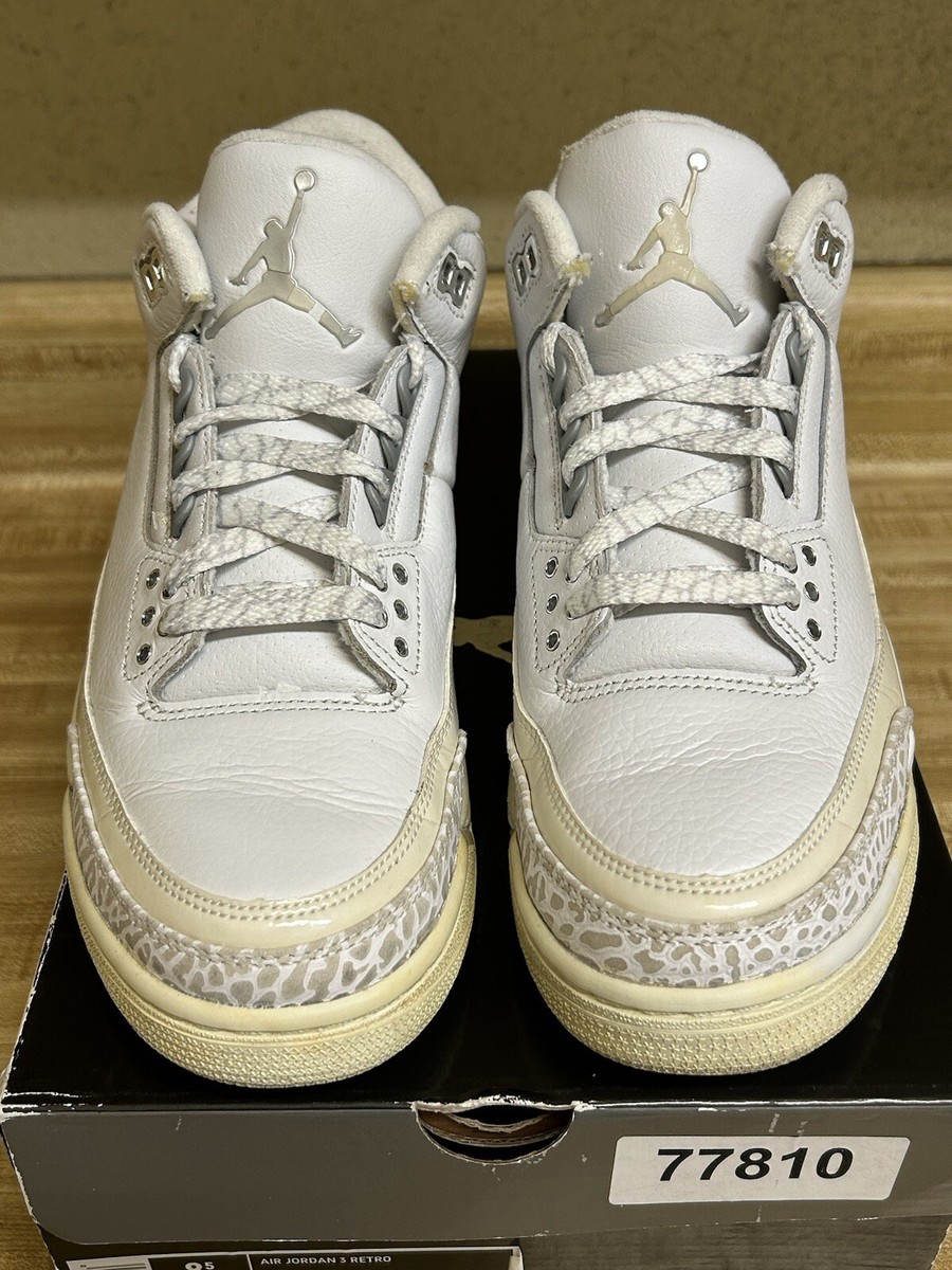 PRE OWNED Air Jordan 3 Retro Pure Money 2007 Size 8.5 136064 PRE OWNED Air Jordan 3 Retro Pure Money 2007 Size 8.5 136064