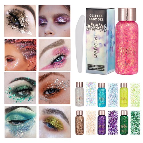 Handaiyan Glitzer-Shaker Loser Lidschatten Für Gesicht Körper Haare Nägel ( - Bild 4 von 21