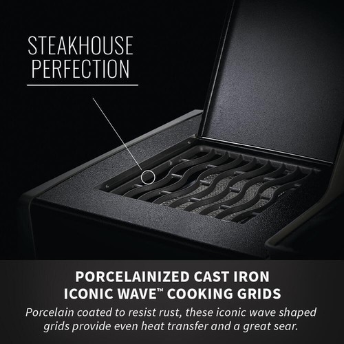 NAPOLEON Natural Gas Grill w/ Infrared Side Burner Folding Stainless Steel Black - Picture 11 of 12