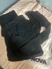 FASHION NOVA LONG BLK SLIM DRESS SIZE L