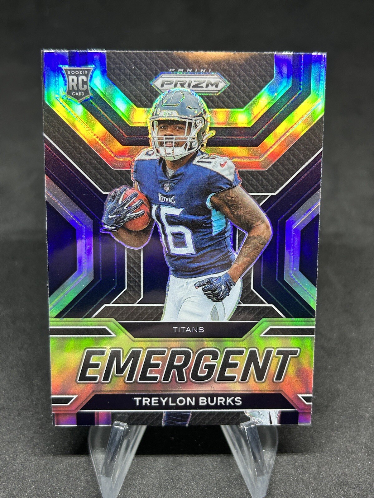 2022 Prizm Treylon Burks Emergent Silver Prizm RC #E-8 Tennessee Titans Rookie