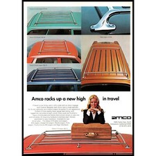 Amco Accessories Datsun 510 1974 portaequipajes anuncio impreso vintage arte de pared foto
