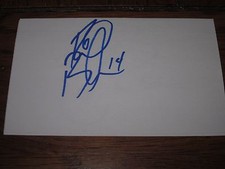 REID BOUCHER AUTOGRAPHED 3X5 INDEX CARD-DEVILS-ALBANY