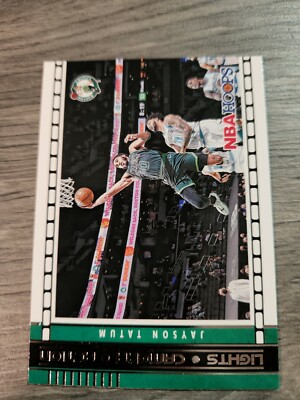    2021-2022 Panini NBA Hoops Basketball Lights Camera Action Jason Tatum 