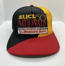 Slick 50 Nationals Western Auto 1996 NHRA Cap Hat Adult Snapnack Multicolor