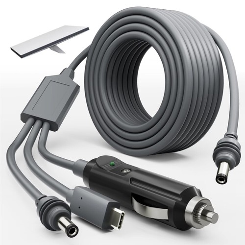 for Starlink Mini 3 in 1 Power Cable 10FT 100W USB C 12-24V DC Male Plug Cord - Afbeelding 7 van 11