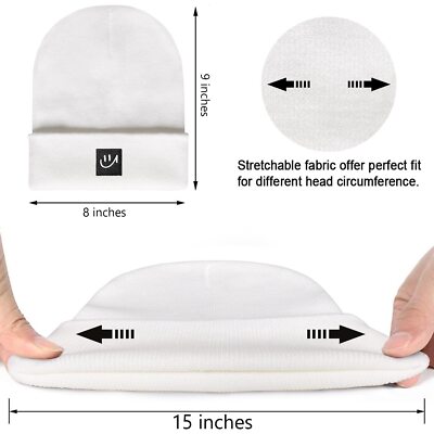 Smiley Face Beanie for Men Women Knit Winter Hats Warm Soft  display picture 1