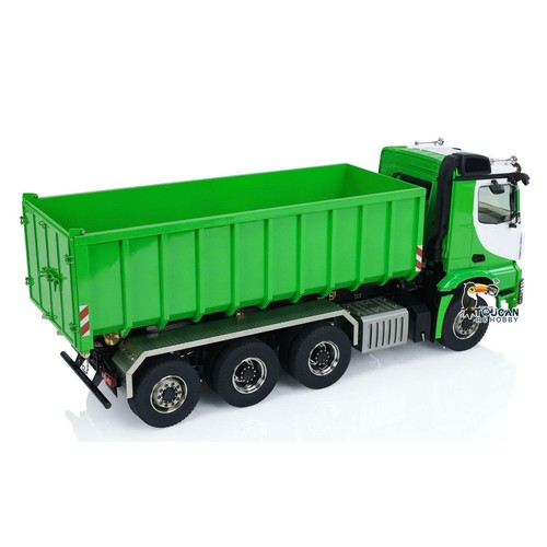 8x8 1/14 Hydraulic RC Full Dump Truck Metal Roll On Tipper Car Model Sound Light - Bild 12 von 12