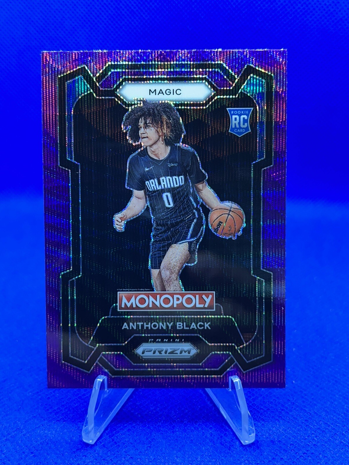 2023-24 Prizm Monopoly Anthony Black Purple Wave Prizm Rookie MINT #66 RC Magic
