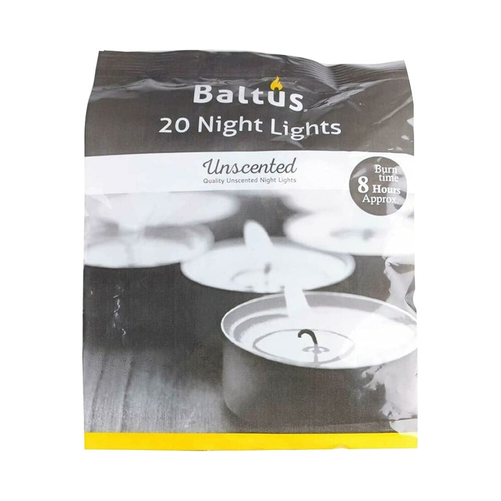 Unscented Tea Lights 8 Hour Burning Time Night Light White Wax Tealights Candles eBay