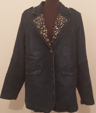 Stunning Dg2 By Diane Gilman Denim Jacket With Embellishments. Size L