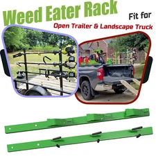 TIEWARDS 3 Place Weedeater Edge Trimmer Rack OPEN Landscape Trailer Lockable NEW
