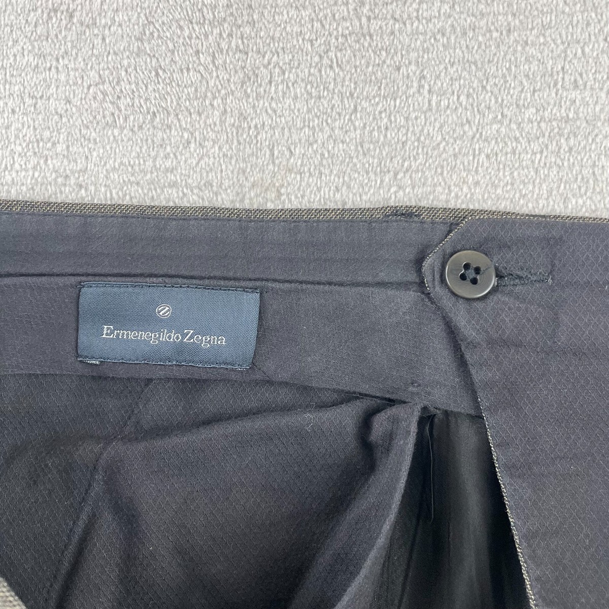 Ermenegildo Zegna Dress Pants Women 38x30 Brown 100% Wool Pleated