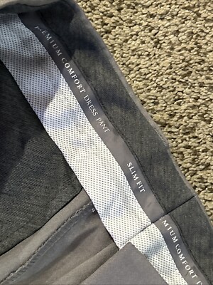 Haggar Dress Pants Premium Comfort Men's Sz 32/30 Slim Fit Grey | eBay Haggar Dress Pants Premium Comfort Men's Sz 32/30 Slim Fit Grey | eBay