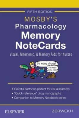 Mosby's Pharmacology Memory NoteCards: Visual, Mnemonic, and Memory  - VERY GOOD