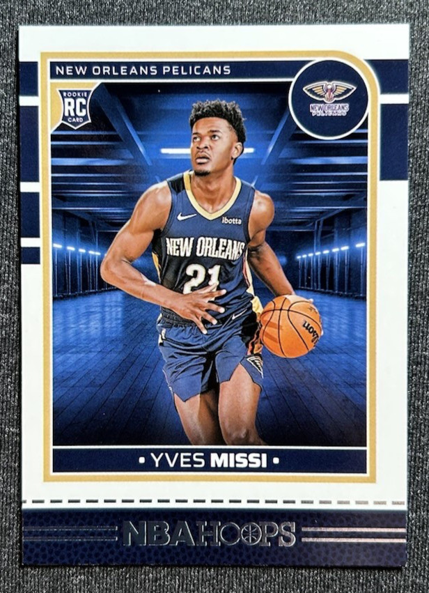 2024-25 Panini NBA Hoops Yves Missi Base Rookie RC #251 New Orleans Pelicans