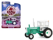 Tracteur Avec Cabine Fermée Vert Et Blanc 1973 Échelle 1:64 Greenlight 48090A