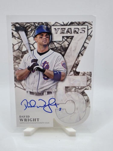 David Wright #75YA-DW 2026 Topps 75 Years Of Topps Die-Cut Autograph card