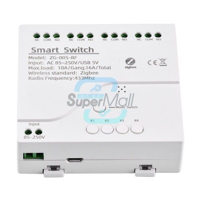 1/2/4 Channel 5V Zigbee Protocol self-locking Wifi Relay Switch Module Micro USB