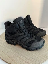 Merrell Tactical Mid Hiking Boots Men's US 7.5 Black Vibram Sole J15853