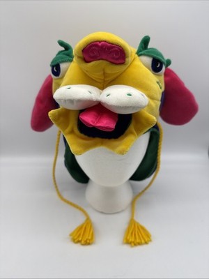 Vintage 1999 Manhattan Toy Company Year Of The Tiger Kids Plush Head Puppet Hat