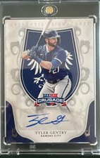 🔥2024 Panini Crusade TYLER GENTRY Auto Apprentice Signatures Auto KC Royals