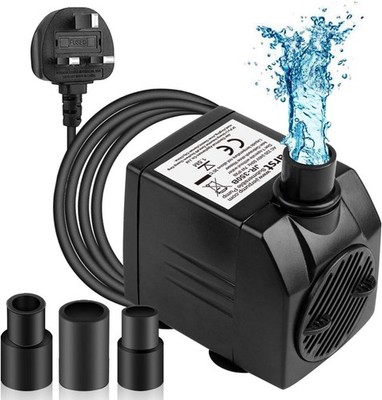 BARST - 350L/H Tauchpumpe - Ultra Leise Wasserpumpe (7W) mit 4 starken Suc