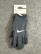 Nike Dri-FIT Lightweight Running Gloves Women's Size Large Black Silver NEW