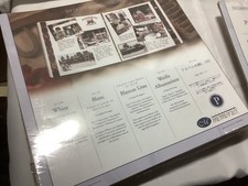 Creative Memories SET of old style 12x12 NATURAL PAGES and PAGE PROTECTORS-NEW