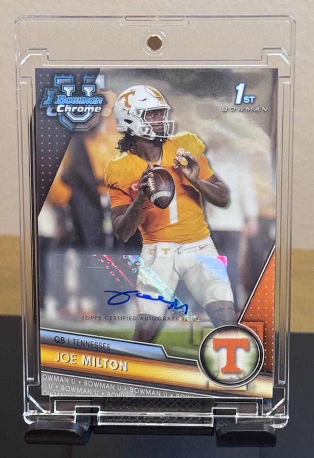 2023 Bowman U Chrome • Joe Milton 1st Bowman Auto - Tennessee / Cowboys
