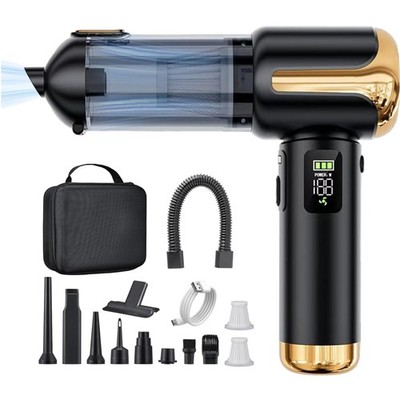 Handheld Vacuum Cleaner Battery, Car Vacuum Cleaner Wireless 27000Pa Mini Vac...