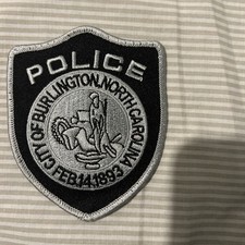 City Of Burlington North Carolina Police Patch