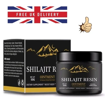 100% PURE 50g Pure 100% Himalayan Shilajit Resin,Organic,Extremely Potent, 75% Fulvic-Acid