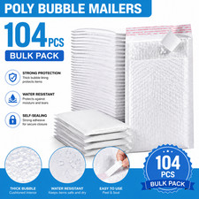 104pcs Self Seal Bubble Mailers Opaque Padded Mailers for Small Business Mailing